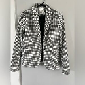 Rachel Zoe Black and White Grid Blazer
